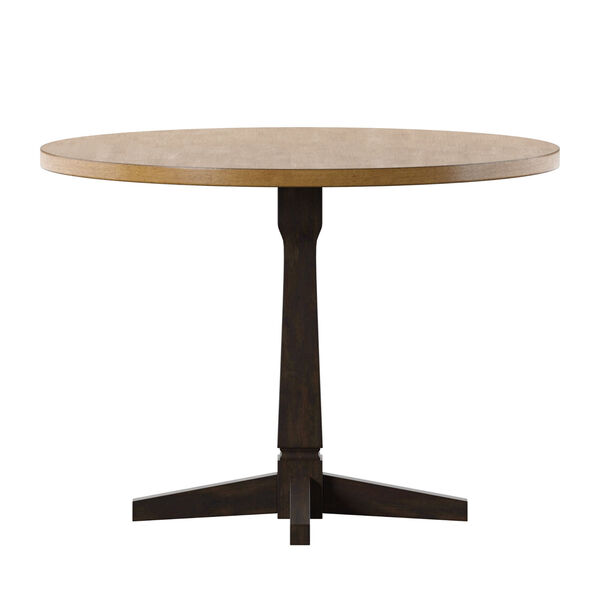 Anna Black Round Two-Tone Dining Table, image 2